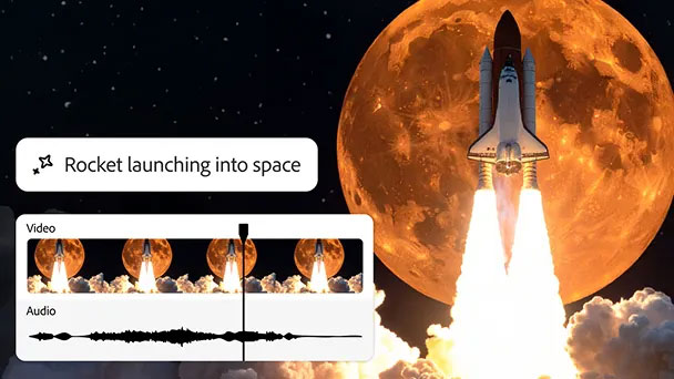 จินตนาการเอฟเฟกต์ที่ต้องการ แล้วสร้างขึ้นมาเลย เพียงอธิบาย อัปโหลดเสียงสำหรับใช้อ้างอิง หรือเปล่งเสียงใส่ไมโครโฟนเองก็ได้ จากนั้นก็ใส่เอฟเฟกต์คุณภาพสูงของคุณลงในวิดีโอที่ต้องการได้ง่ายๆ