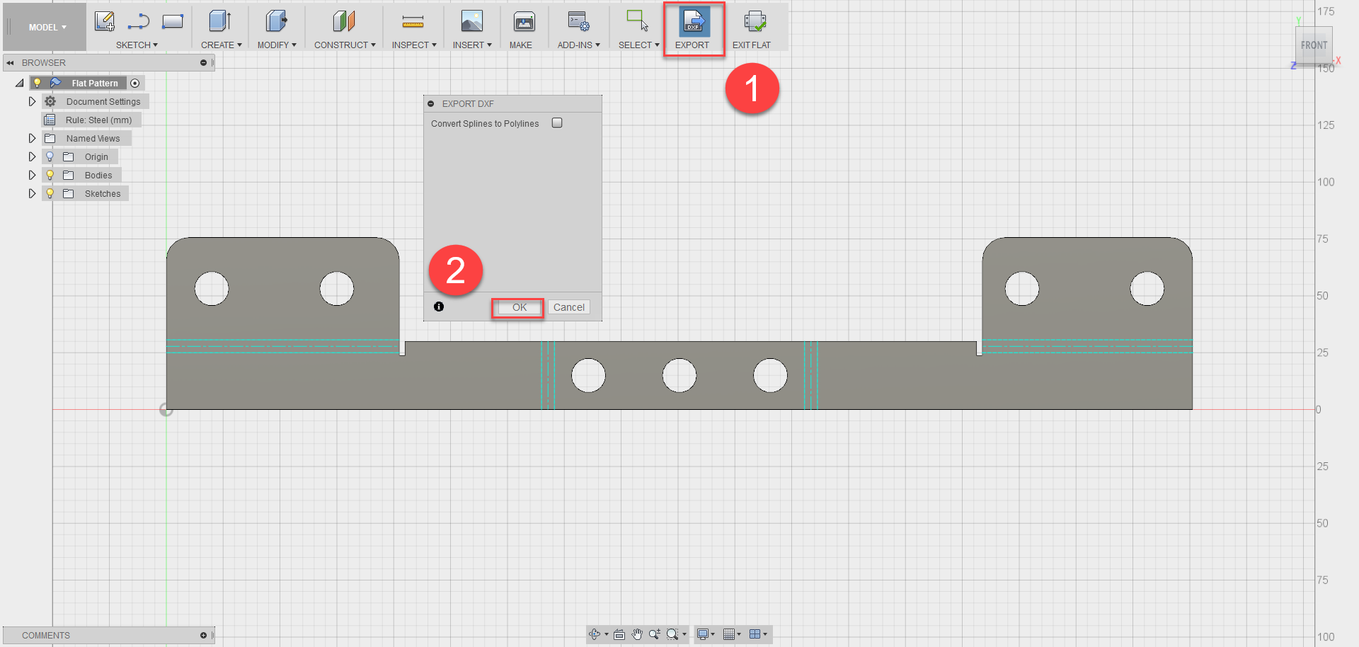 Fusion 360 Tip & Trick 49 : Export Sheet metal 