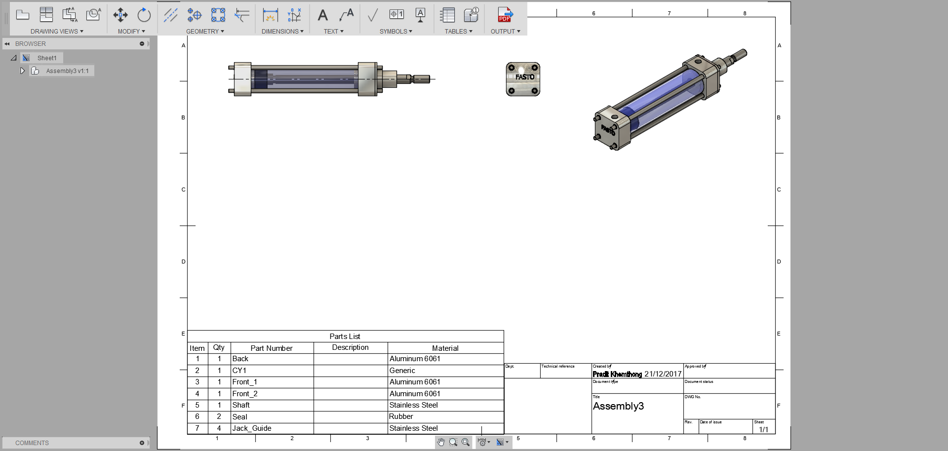 Fusion 360 Tip & Trick 51 แสดงชิ้นงานใน Section View
