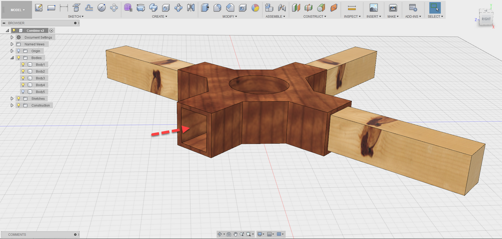 Fusion 360 Tip & Trick : Combine body