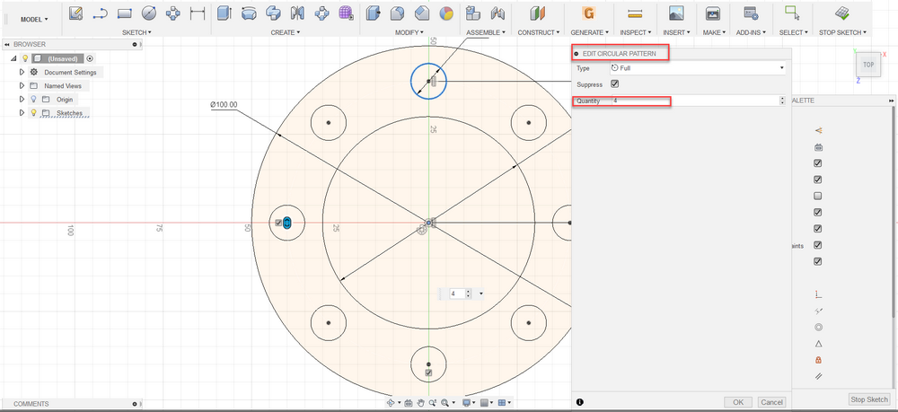Fusion 360 tips & tricks : circular pattern