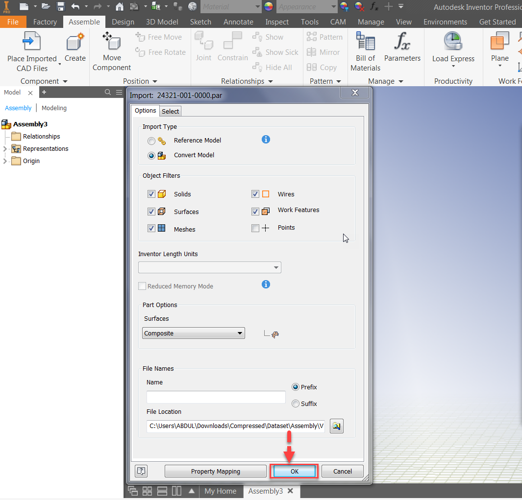 Inventor Tip & Trick 75 เปิดไฟล์ Solid Edge