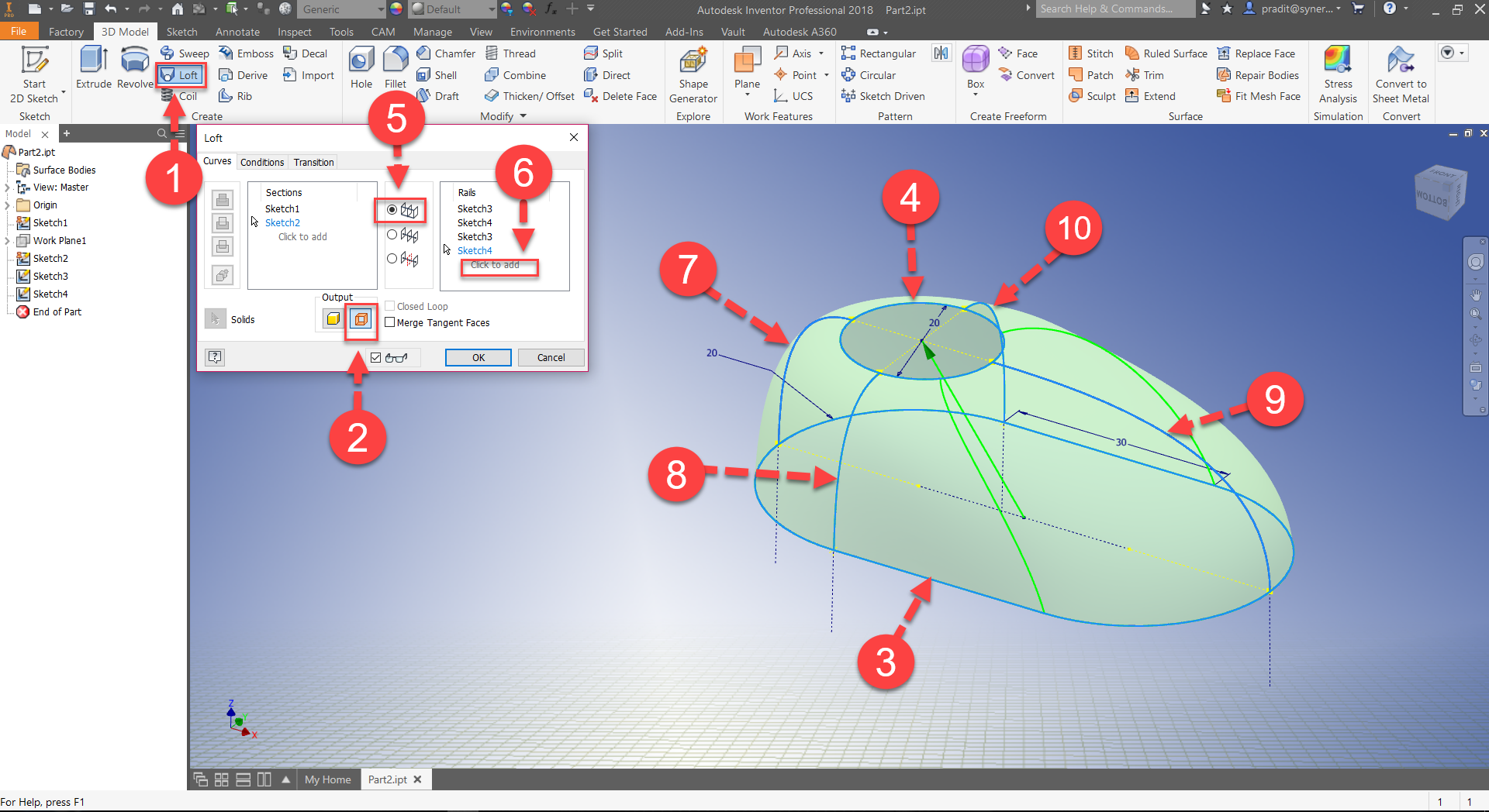 Inventor Loft Surface 2