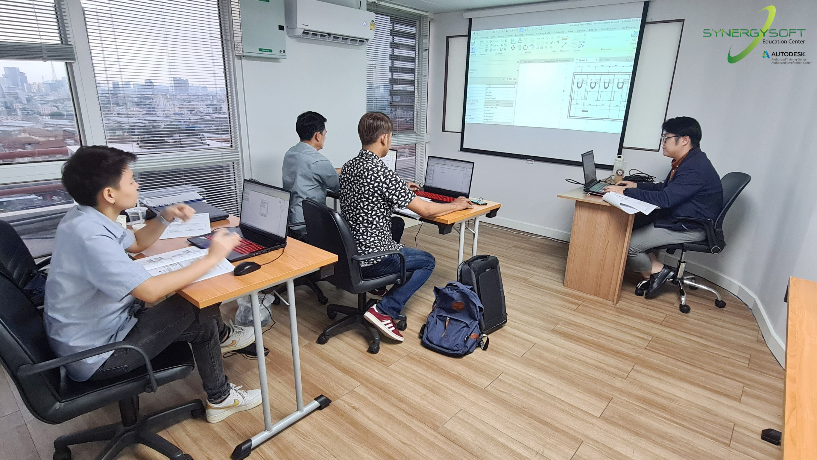Synergysoft Education Autodesk  Revit for Interior Design in Large Building Project