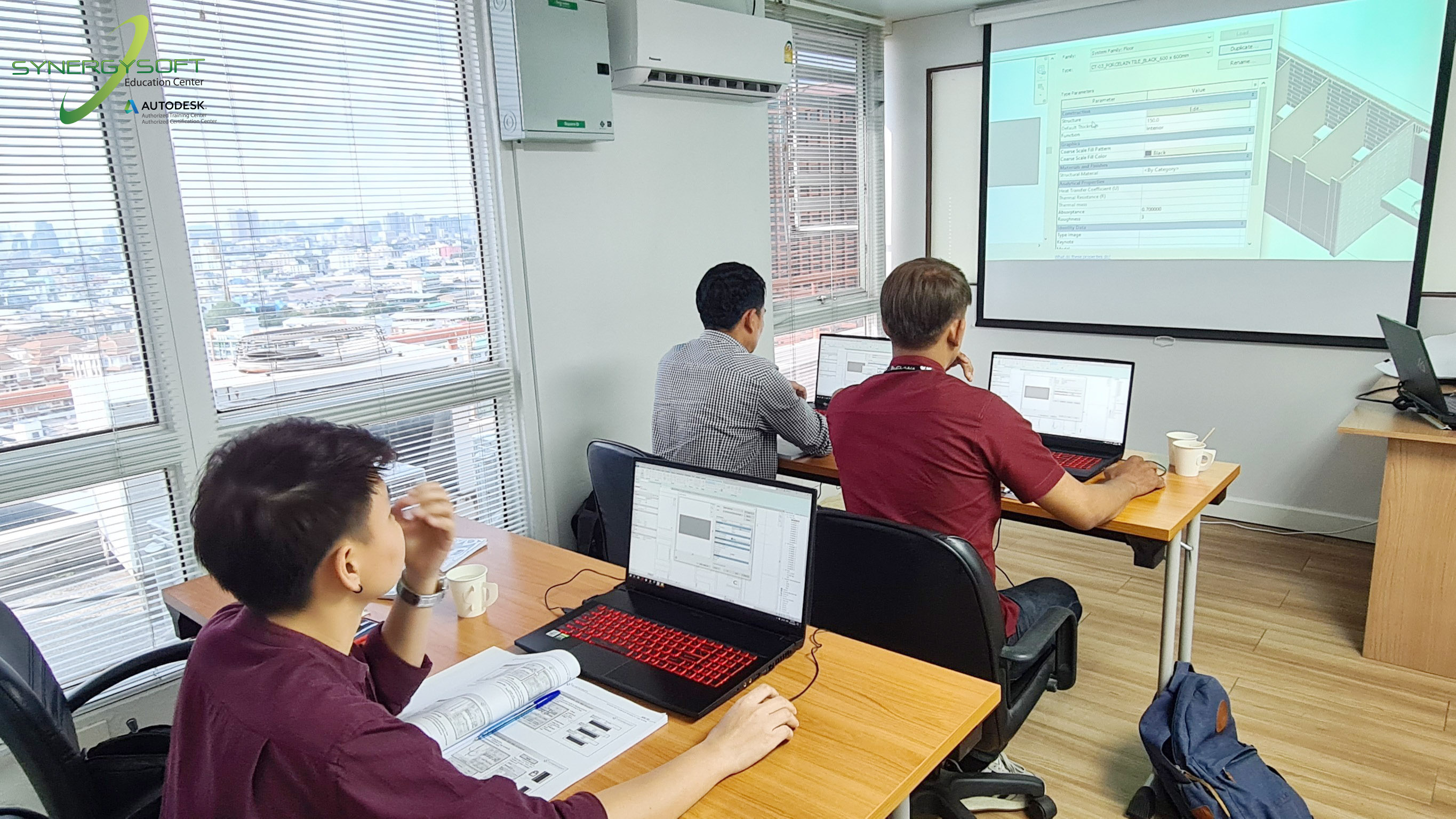 Synergysoft Education Autodesk  Revit for Interior Design in Large Building Project