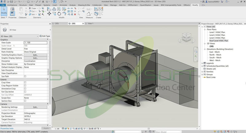 Synergysoft Education Autodesk Revit HVAC Modeling for Large Building