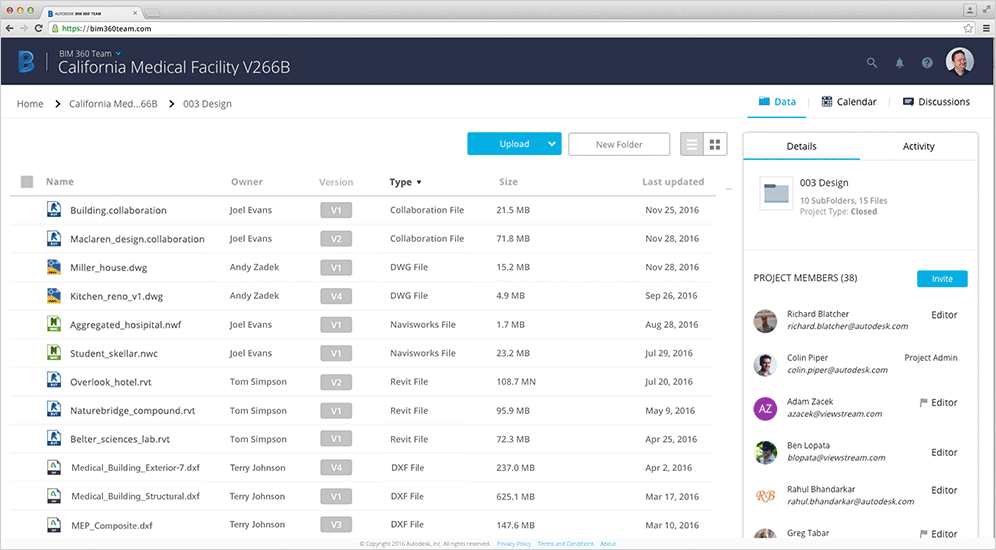 benefit 1 centralise BIM 360 Team