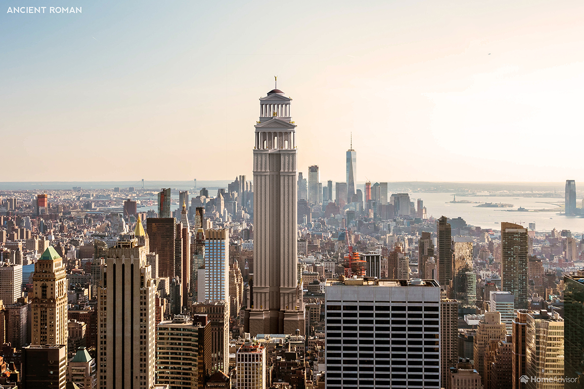 1.Ancient Roman Empire State Building