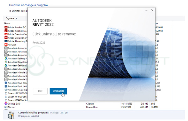 How to Uninstall Revit 02
