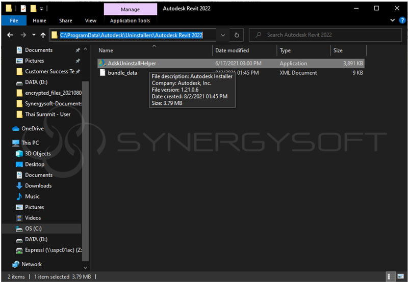 Uninsall Tools Autodesk 10
