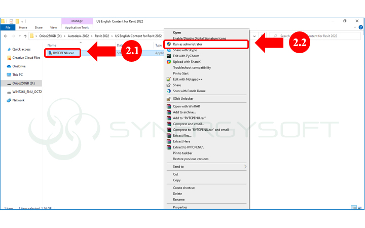 คมอตดตงสวนเสรมUS English Content สำหรบ Autodesk Revit 2