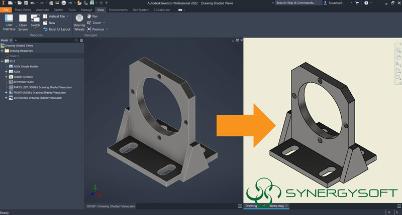 02 Shaded Drawing View