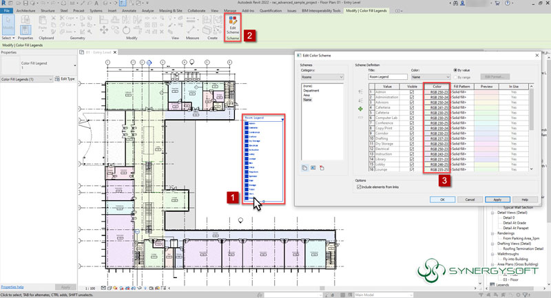 ROOM COLOR FILL LEGEND 05