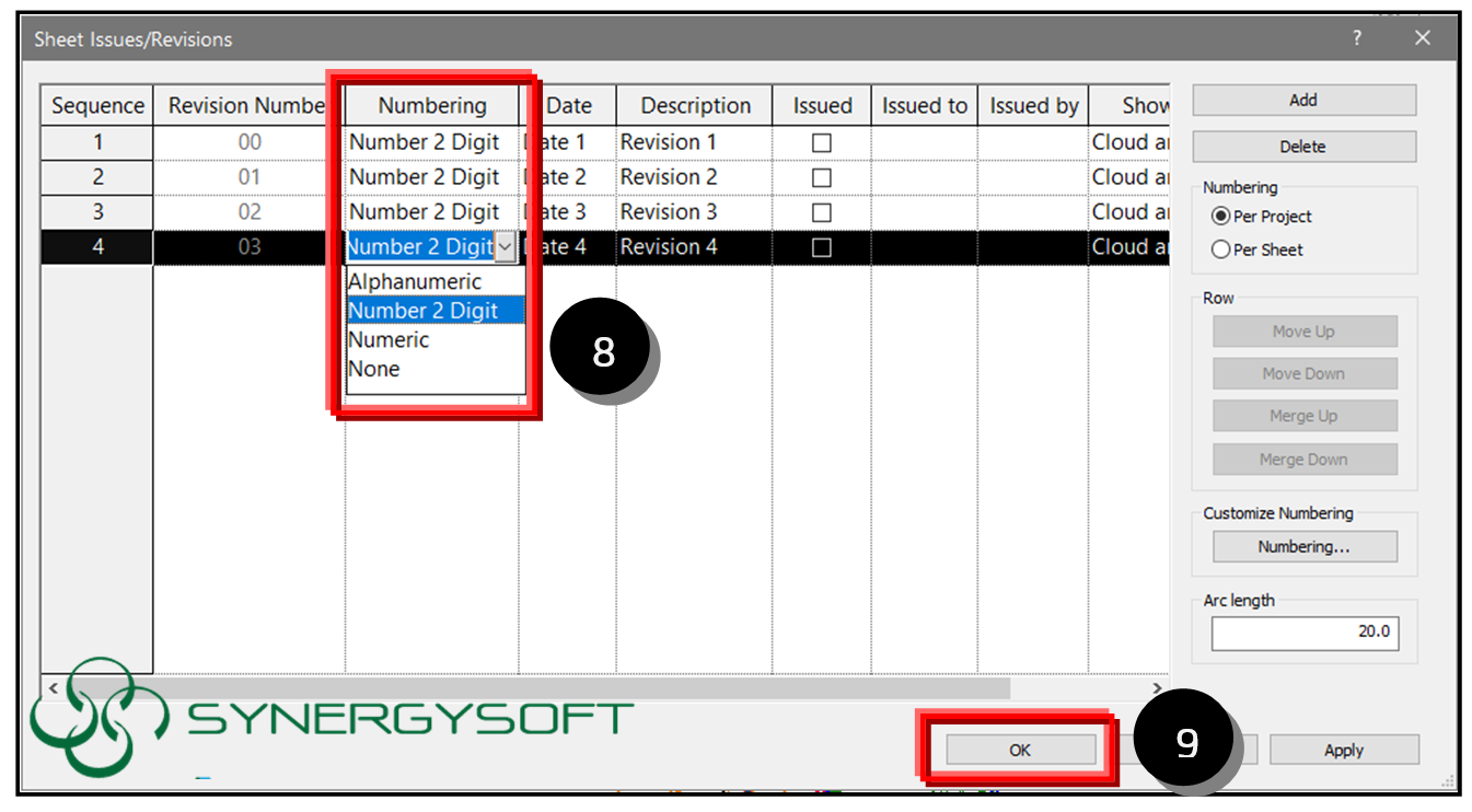 Synergysoft Revision Numbering4