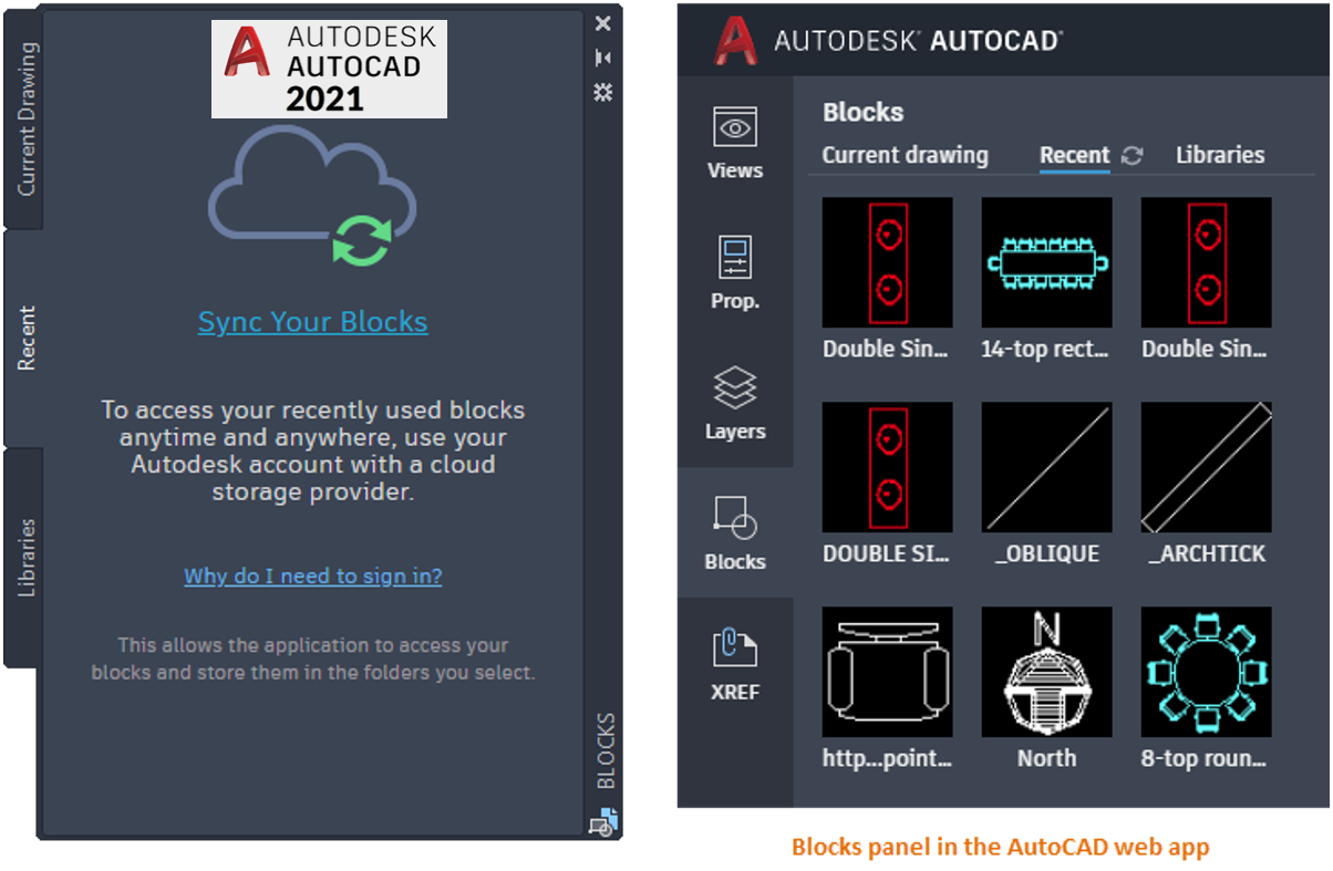 Synergysoft AutoCAD 2021.Blocks Palette Enhancements