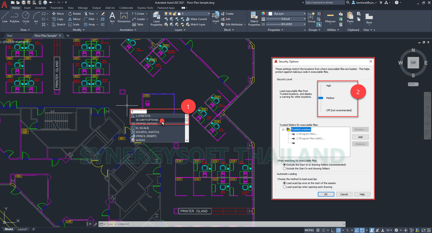 Synergysoft AutoCAD 2021 Security Enhancements